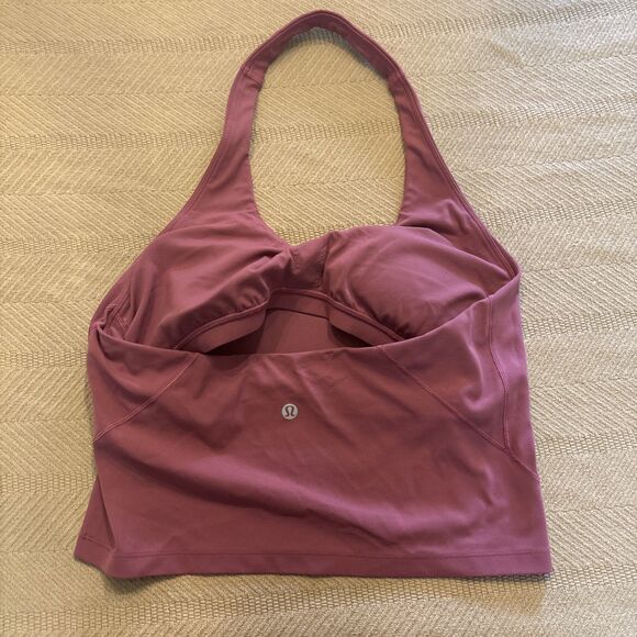 Lululemon Align Halter Tank Top Cropped in Mauve Size 10 - Picture 4 of 7